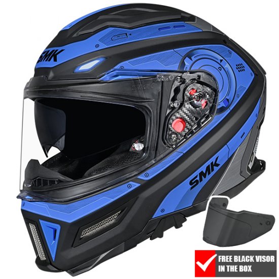 SMK Agnar Cyborg Motorcycle Helmet at JTS Biker Clothing
